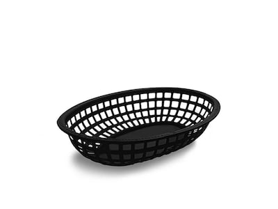 Foto 1 | Charola De Plástico Paquete De 12 Pz Caledonia Cameso-n Negro Polipropileno, Diseño Apilable Y Resistente, Idea