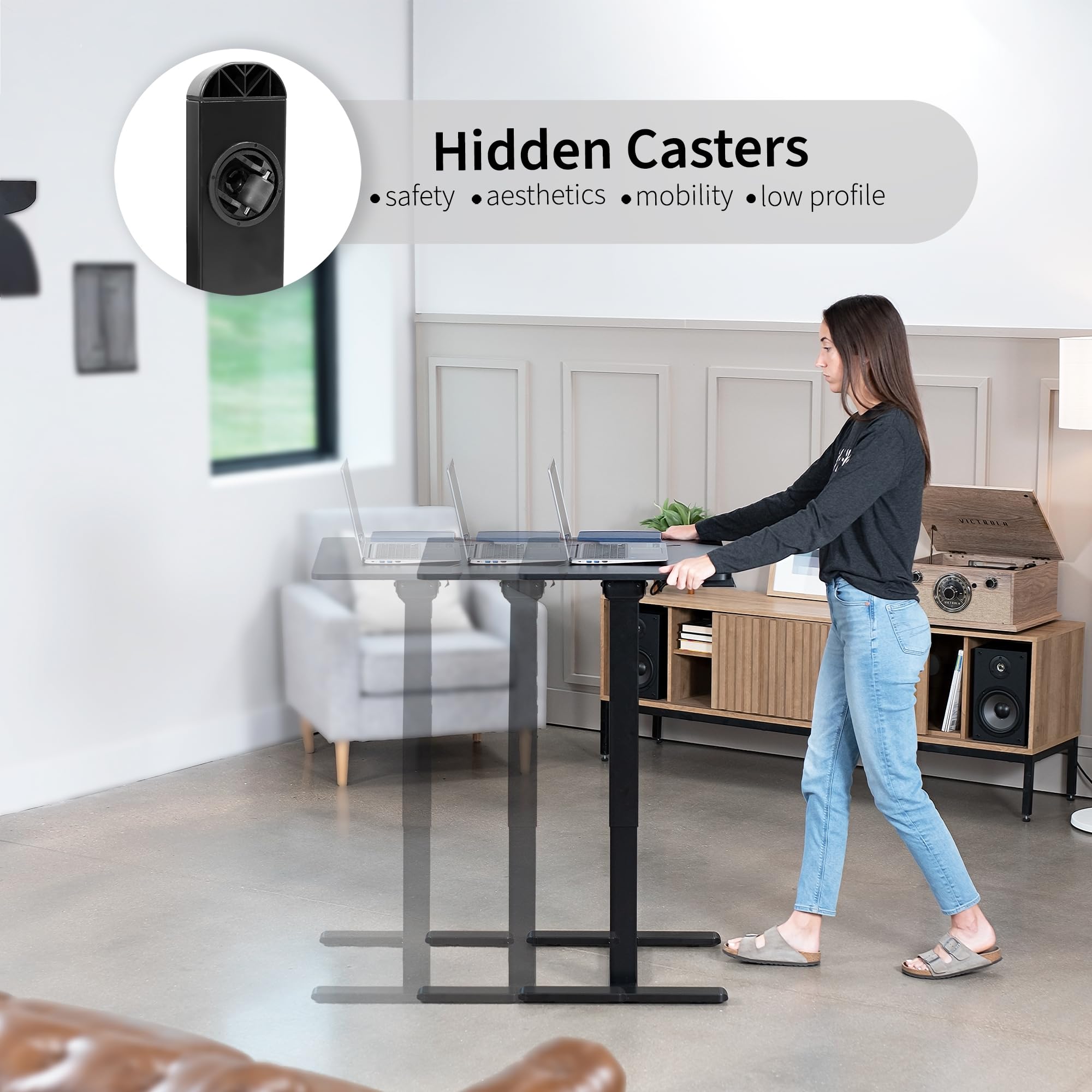 Foto 8 pulgar | Mesa Sobrecama Vivo Cart-e1tb Regulable En Altura Eléctrica - Venta Internacional.