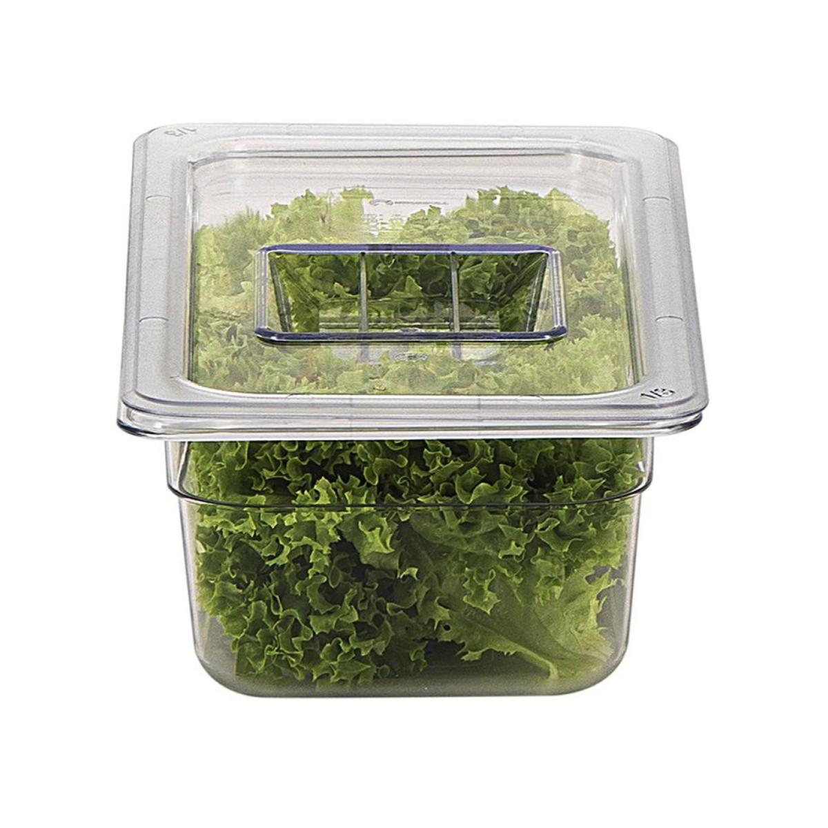 Foto 6 pulgar | Inserto Tercio 1/3 Policarbonato con Shorbull Cambro Tapa 15 cm