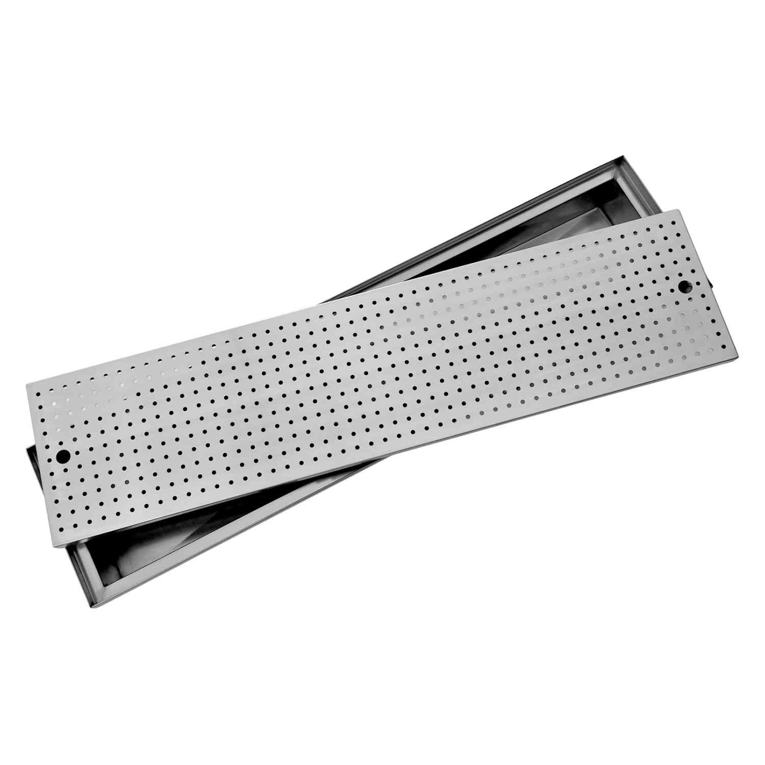 Foto 7 pulgar | Rejilla Piso Coladera Lineal Acero Inox Universal 100x25