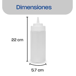 Foto 5 | Recipiente Para Aderezo 6 Piezas Caledonia Recad-12t Polietileno, 12 Oz, Rosca Profunda, Salida Ancha, Dosificació