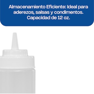 Foto 6 | Recipiente Para Aderezo 6 Piezas Caledonia Recad-12t Polietileno, 12 Oz, Rosca Profunda, Salida Ancha, Dosificació