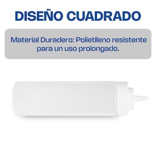 Foto 2 | Recipiente Para Aderezo 6 Piezas Caledonia Recad-24t Polietileno, 24 Oz, Rosca Profunda, Salida Ancha, Dosificaci