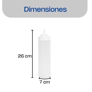 Foto 5 | Recipiente Para Aderezo 6 Piezas Caledonia Recad-24t Polietileno, 24 Oz, Rosca Profunda, Salida Ancha, Dosificaci