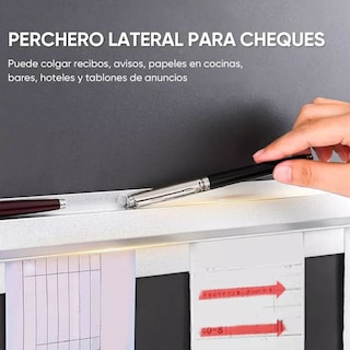 Foto 7 | Barra Porta Comandas Organizador De Pedidos De 60 Cm Shorbull