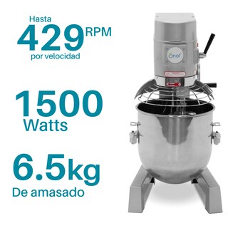 Foto 2 | Batidora Industrial Onof HR-B30 color Plata 30 L de Acero Inoxidable