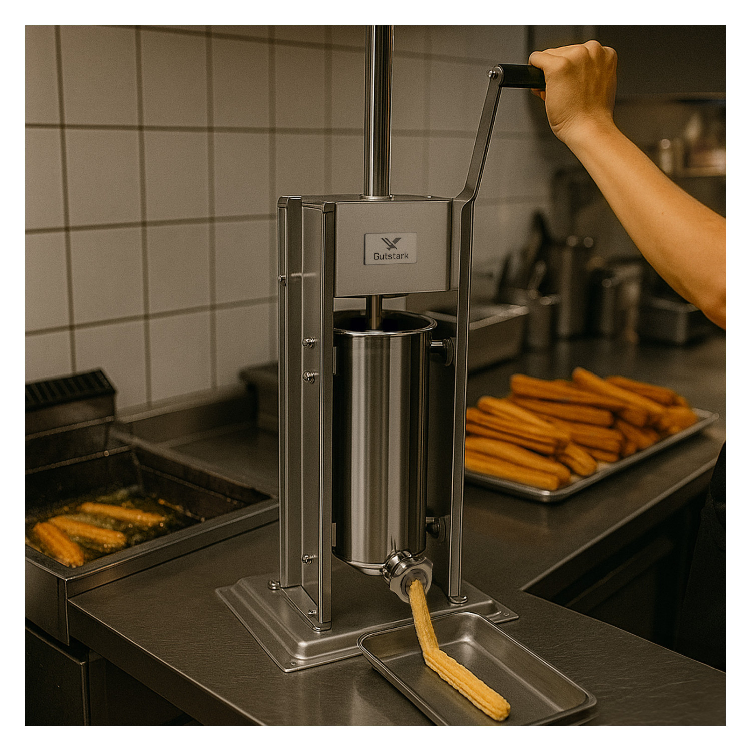 Foto 6 pulgar | Maquina Para Hacer Churros Rellenos Manual Vertical 5 Litros Gutstark Home