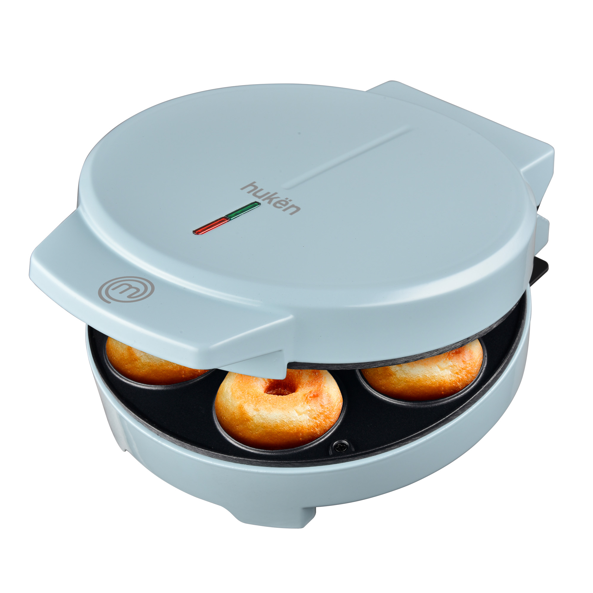 Maquina de Mini Donas Masterchef By Huken color Azul 7 Donuts