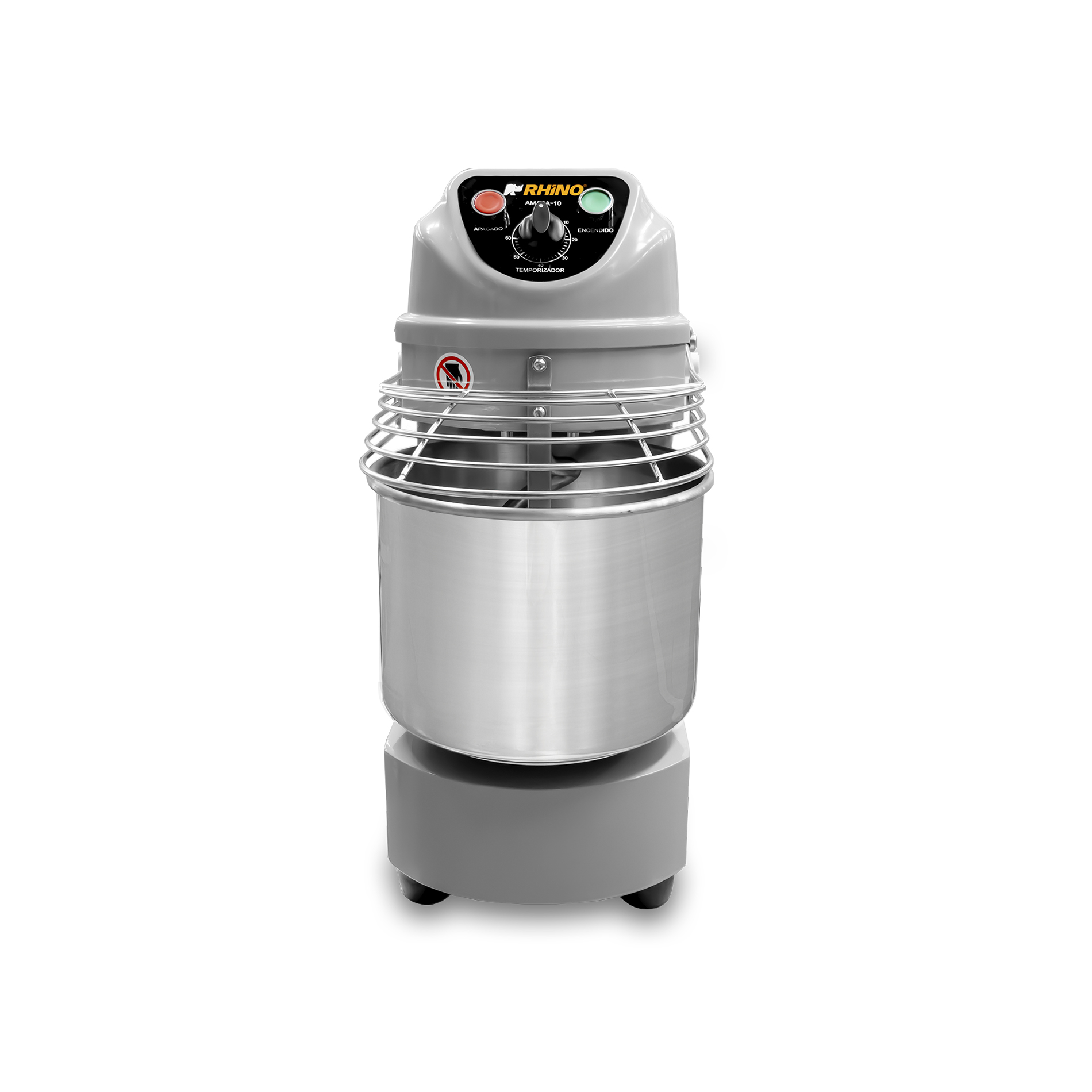 Foto 2 | Amasadoras Rhino Amasa-10 Gris Amasadora De 10 Litros Con Motor De 1 Hp Y Temporizador Integrado.