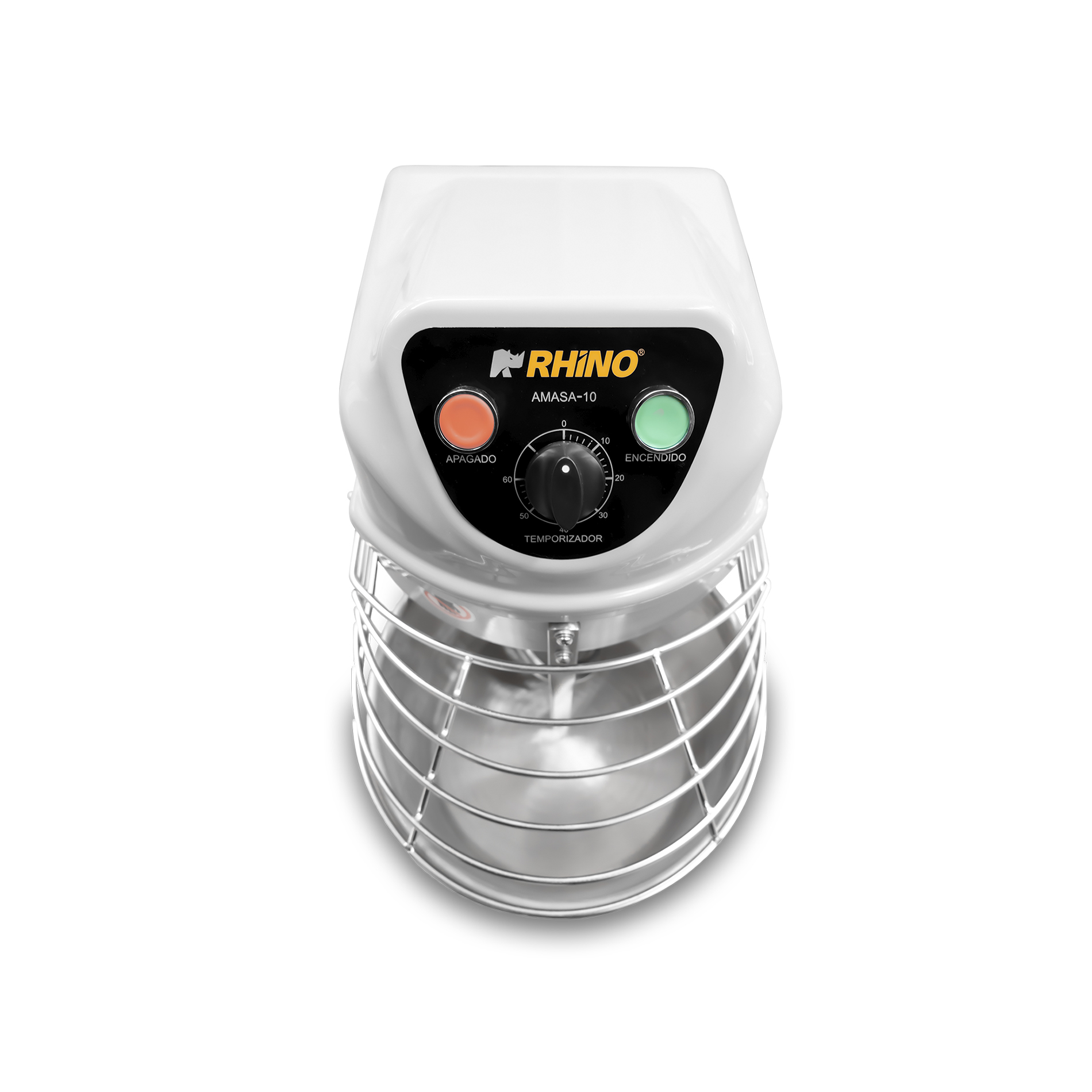 Foto 4 pulgar | Amasadoras Rhino Amasa-10 Gris Amasadora De 10 Litros Con Motor De 1 Hp Y Temporizador Integrado.