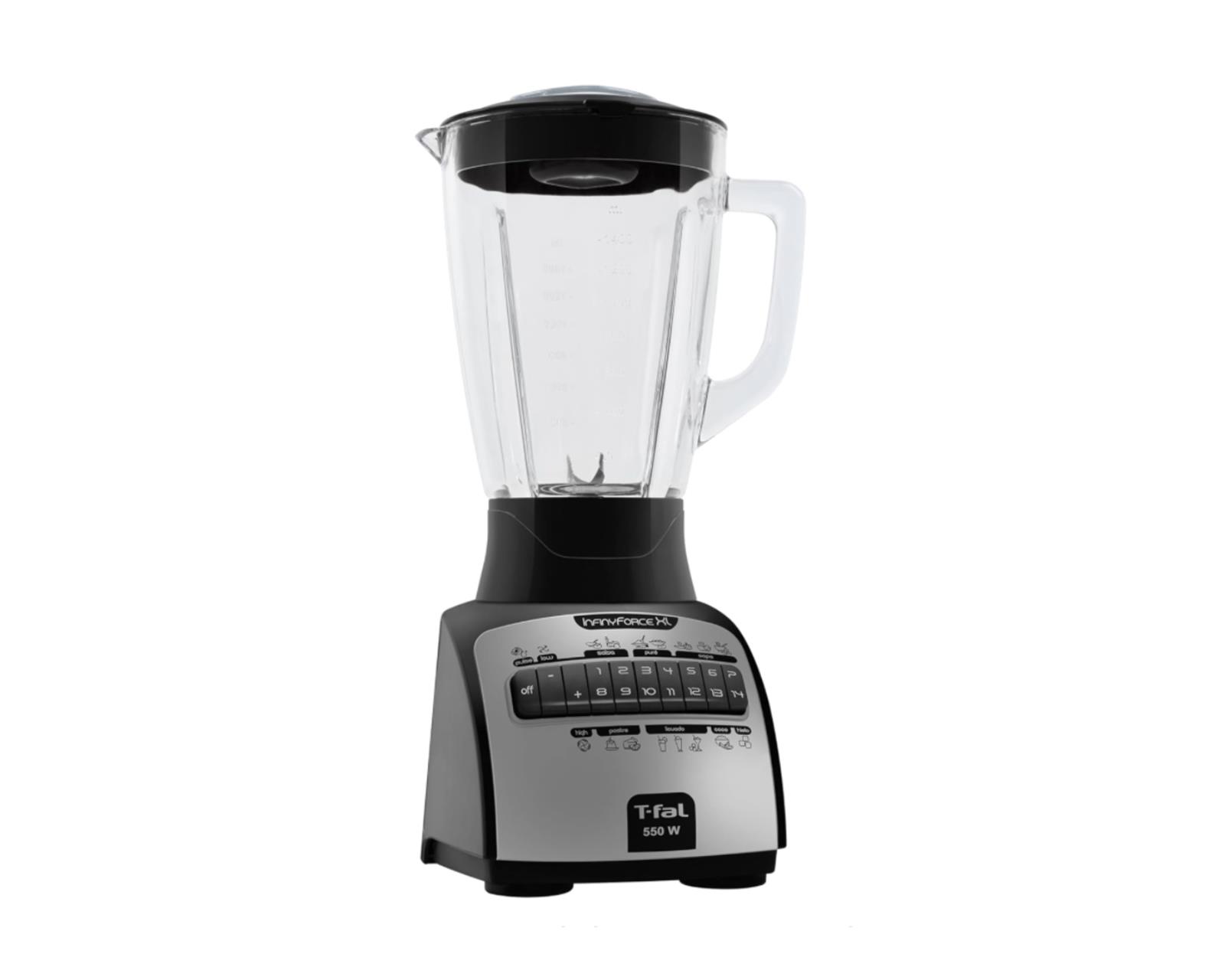 Foto 4 pulgar | Licuadora T-Fal Infinyforce XL Negra con Vaso de Vidrio de 2.2 L