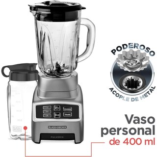 Foto 2 | Licuadora Black+Decker Pulverix 12 Velocidades Vaso de Vidrio