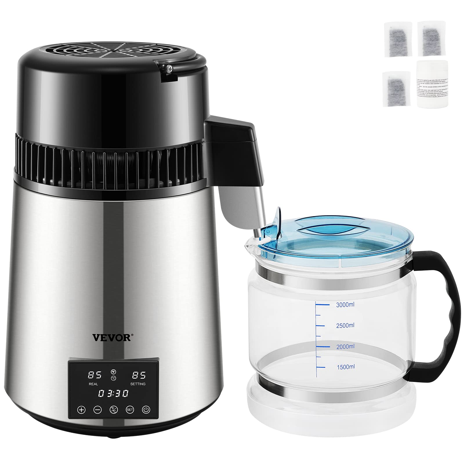 Foto 2 pulgar | Destilador De Agua Vevor 304 De Acero Inoxidable 4l/h Con Accesorios - Venta Internacional.