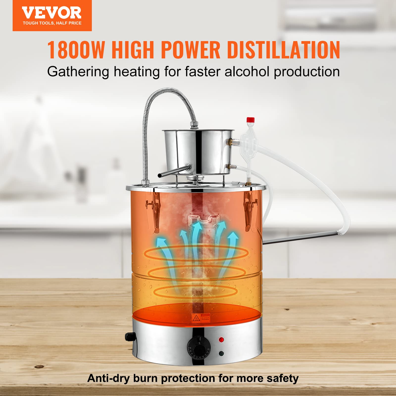 Foto 3 pulgar | Destilador De Alcohol Vevor Electric 30 L Con Bomba Y Termómetro - Venta Internacional.