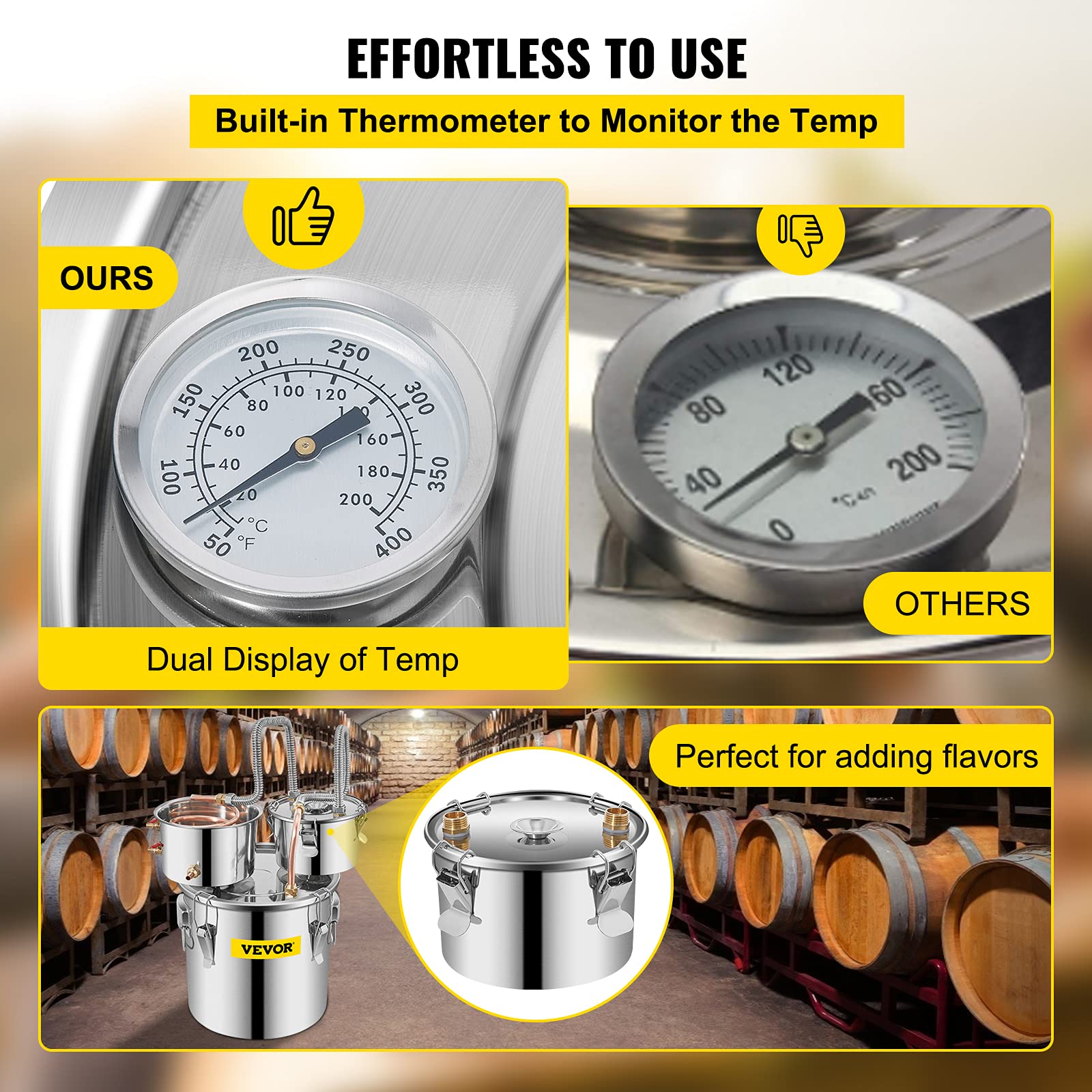 Foto 6 pulgar | Destilador De Acero Inoxidable Alcohol Still Vevor De 3 Galones - Venta Internacional.