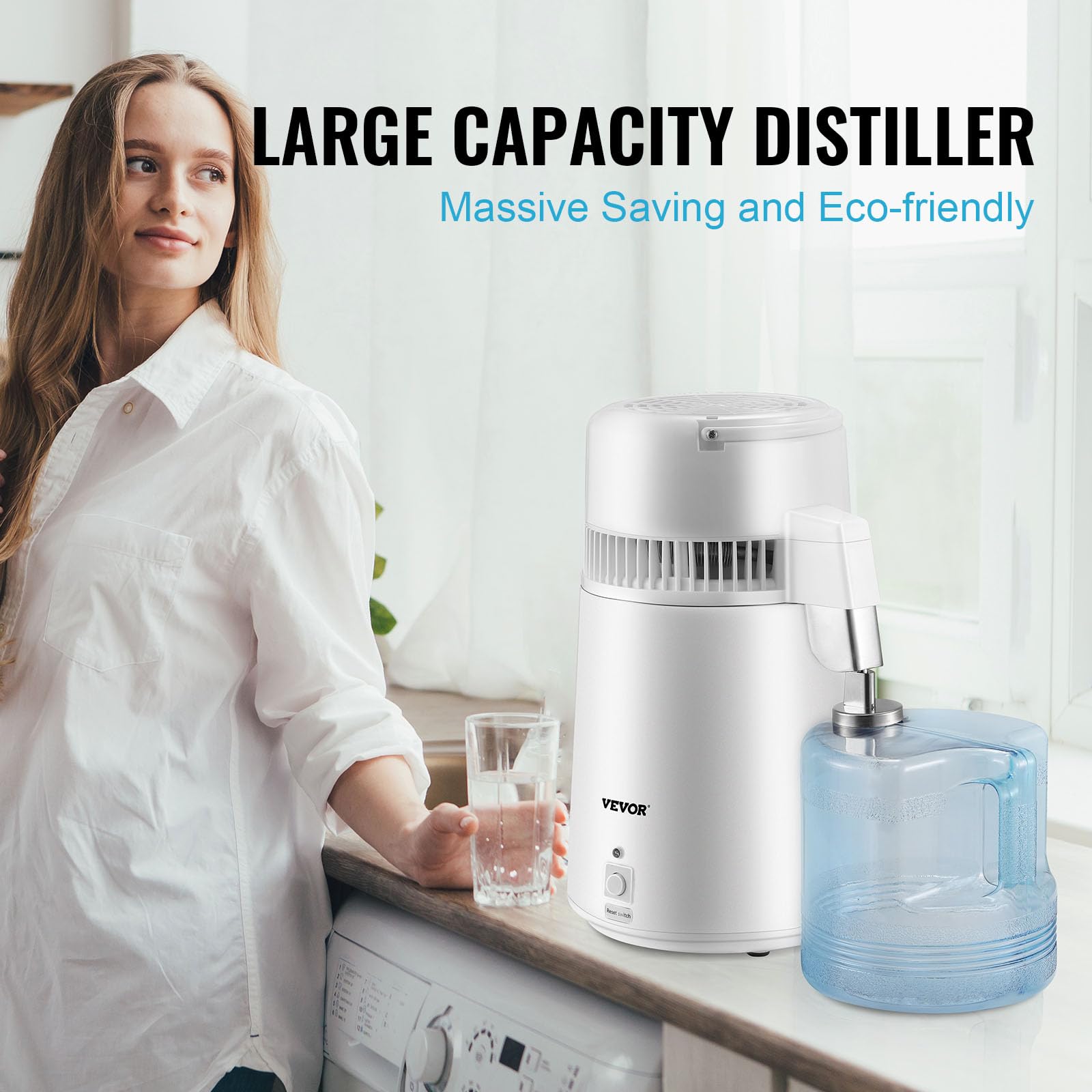 Foto 4 pulgar | Destilador De Agua Vevor 4l/1.1 Gal 750 W Con Contenedor Libre De Bpa - Venta Internacional.