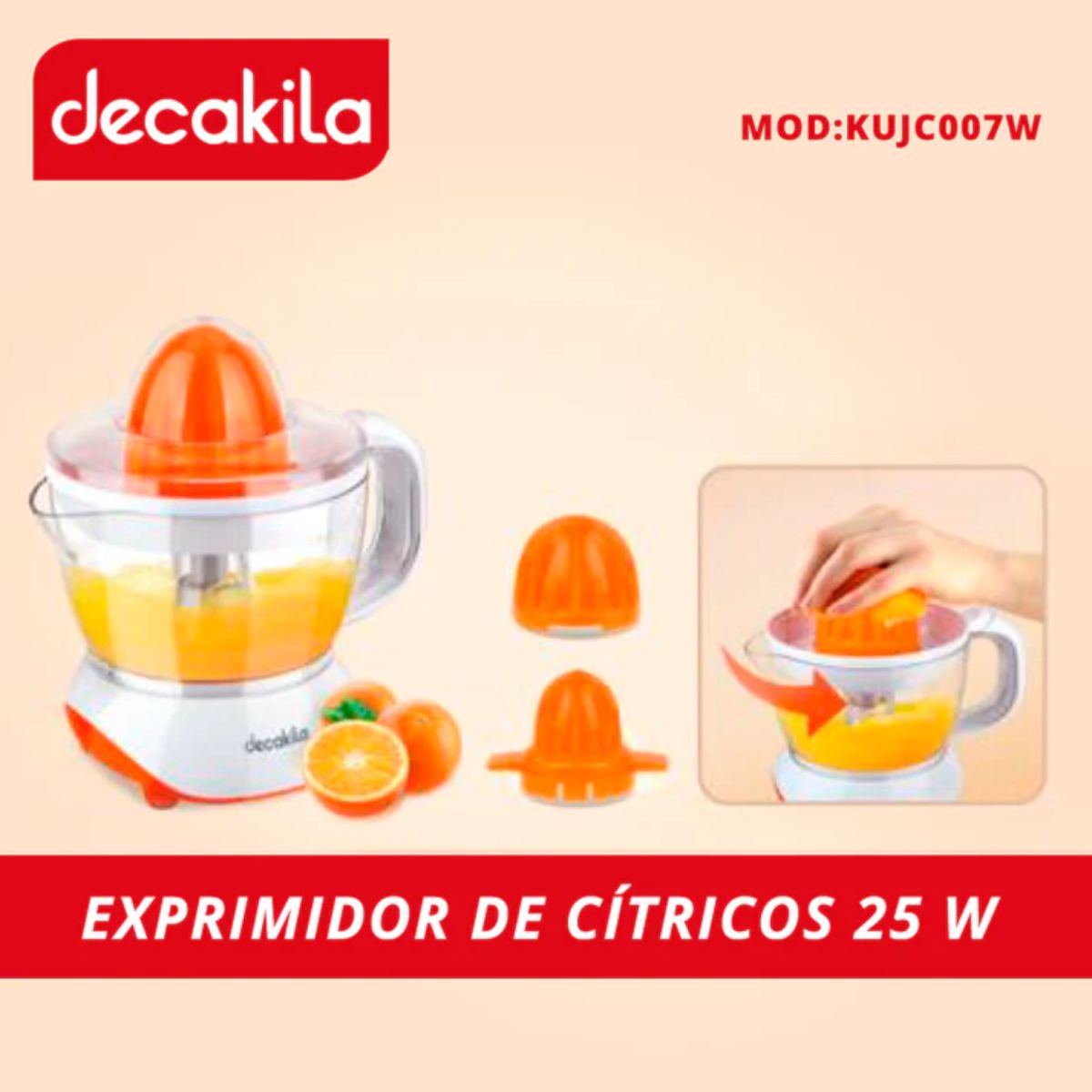 Foto 3 pulgar | Exprimidor de Cítricos Doble Black + Decker Motor Reversible