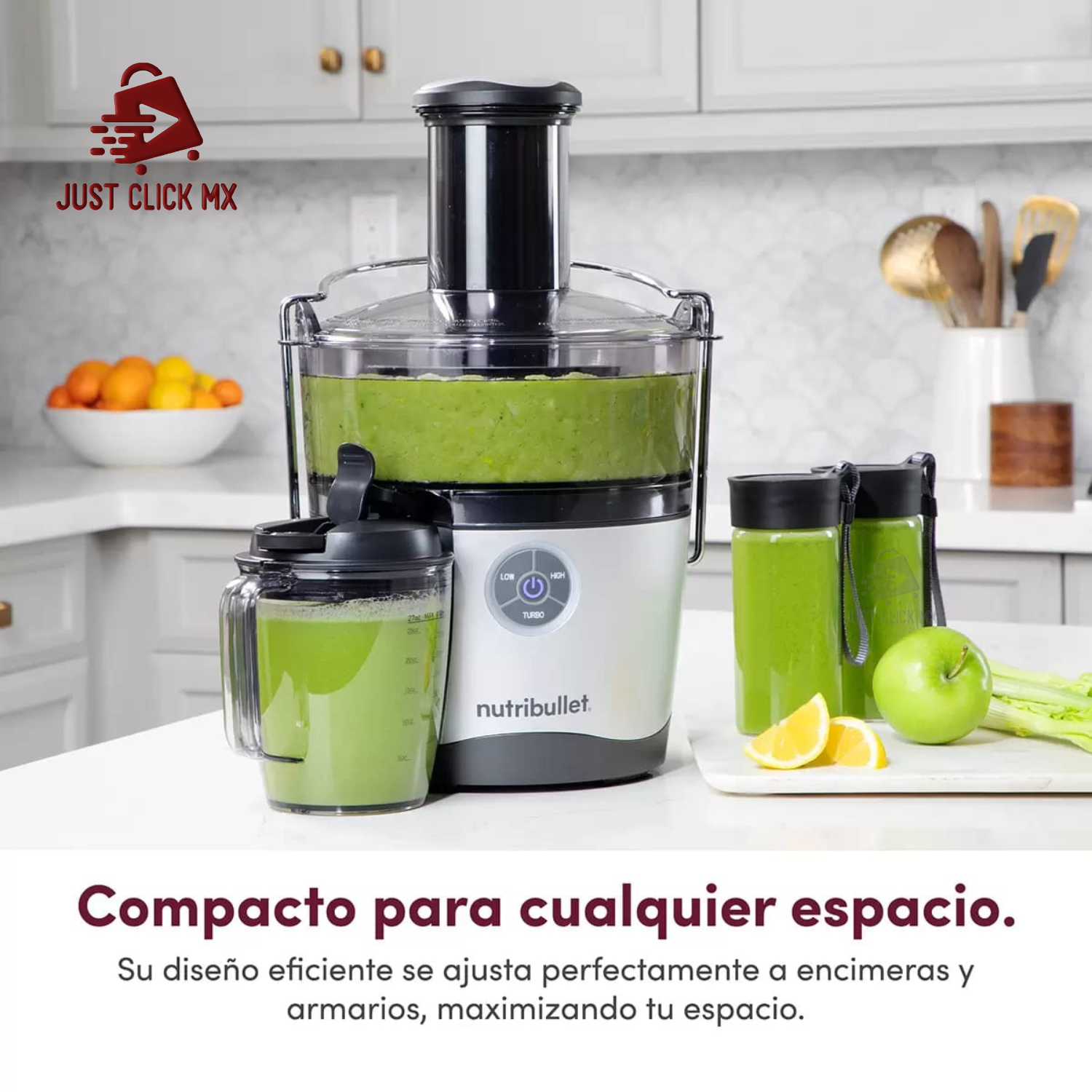 Foto 4 pulgar | Nutribullet Juicer Pro NBJ-200 Extractor de Jugos con Jarra Colador y 2 Vasos 1000W