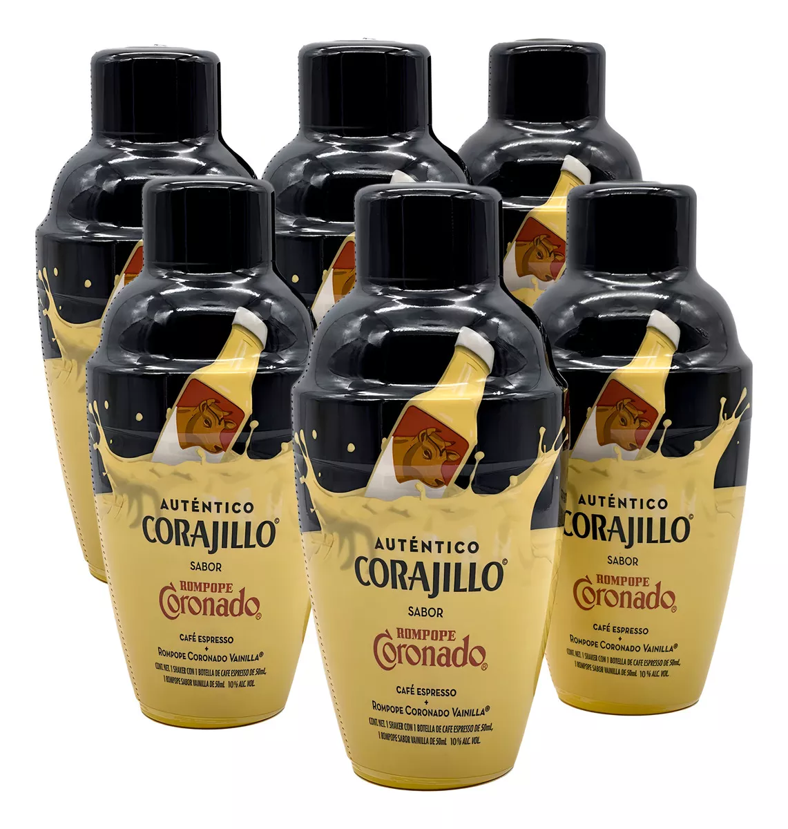 Auténtico Corajillo Sabor Coronado 100ml 6 Piezas