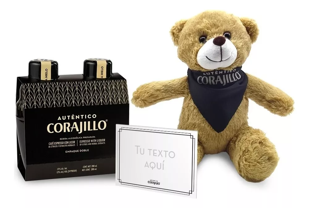 Auténtico Corajillo Duopack + Oso De Peluche + Tarjeta