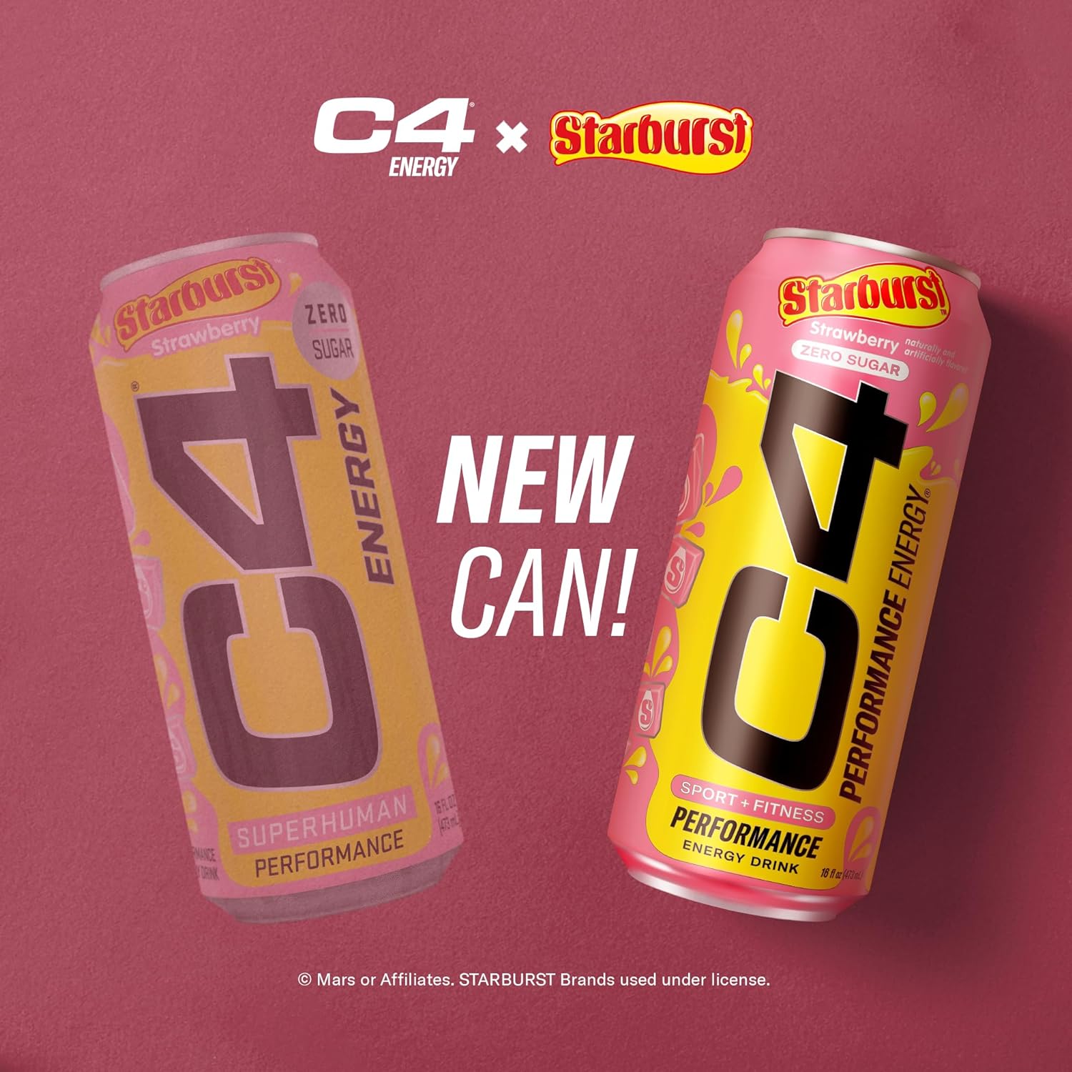 Foto 4 | C4 Energy Bebida Zero Azucar (12 Latas) Strawberry Starburst