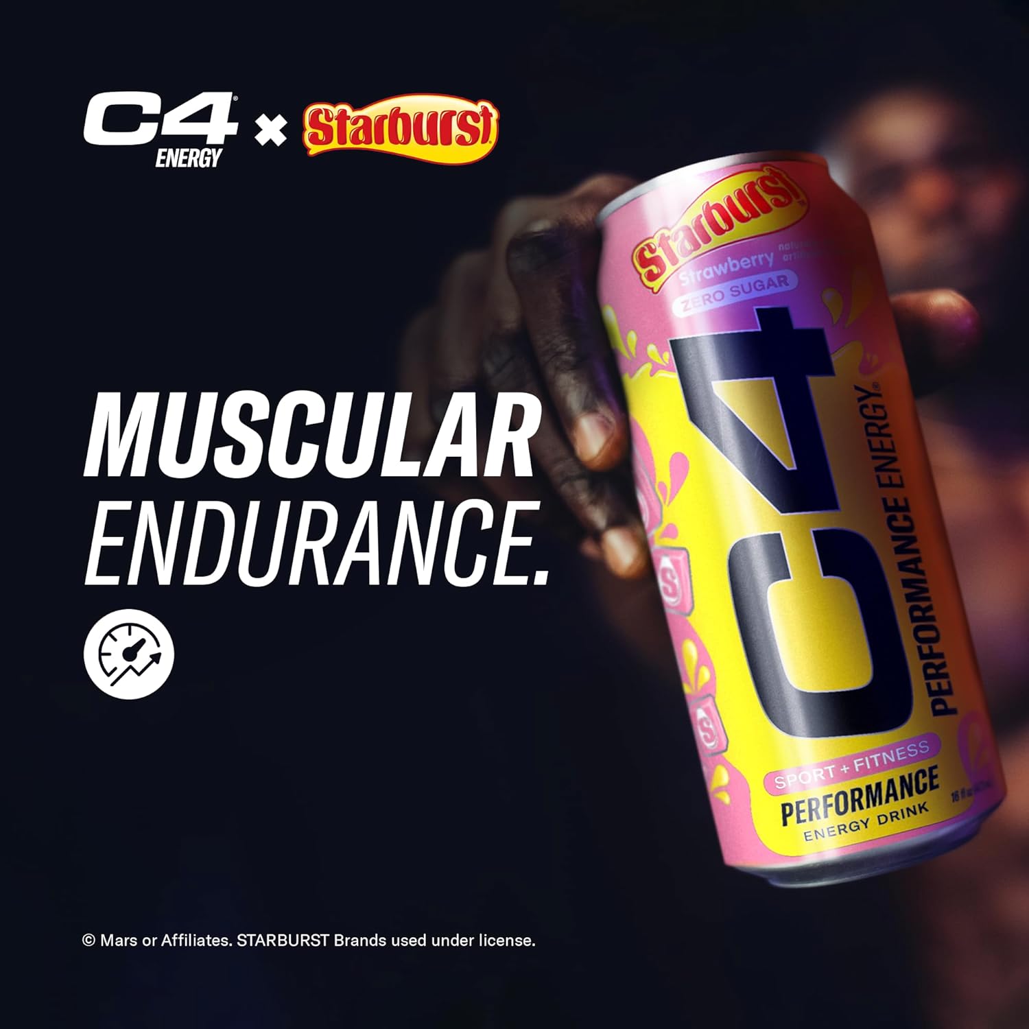 Foto 5 | C4 Energy Bebida Zero Azucar (12 Latas) Strawberry Starburst