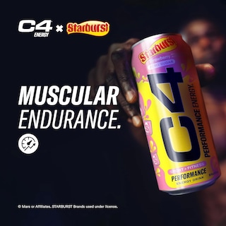 Foto 5 | C4 Energy Bebida Zero Azucar (12 Latas) Strawberry Starburst