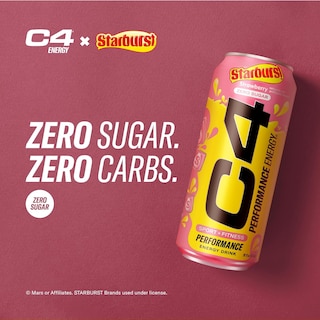 Foto 7 | C4 Energy Bebida Zero Azucar (12 Latas) Strawberry Starburst