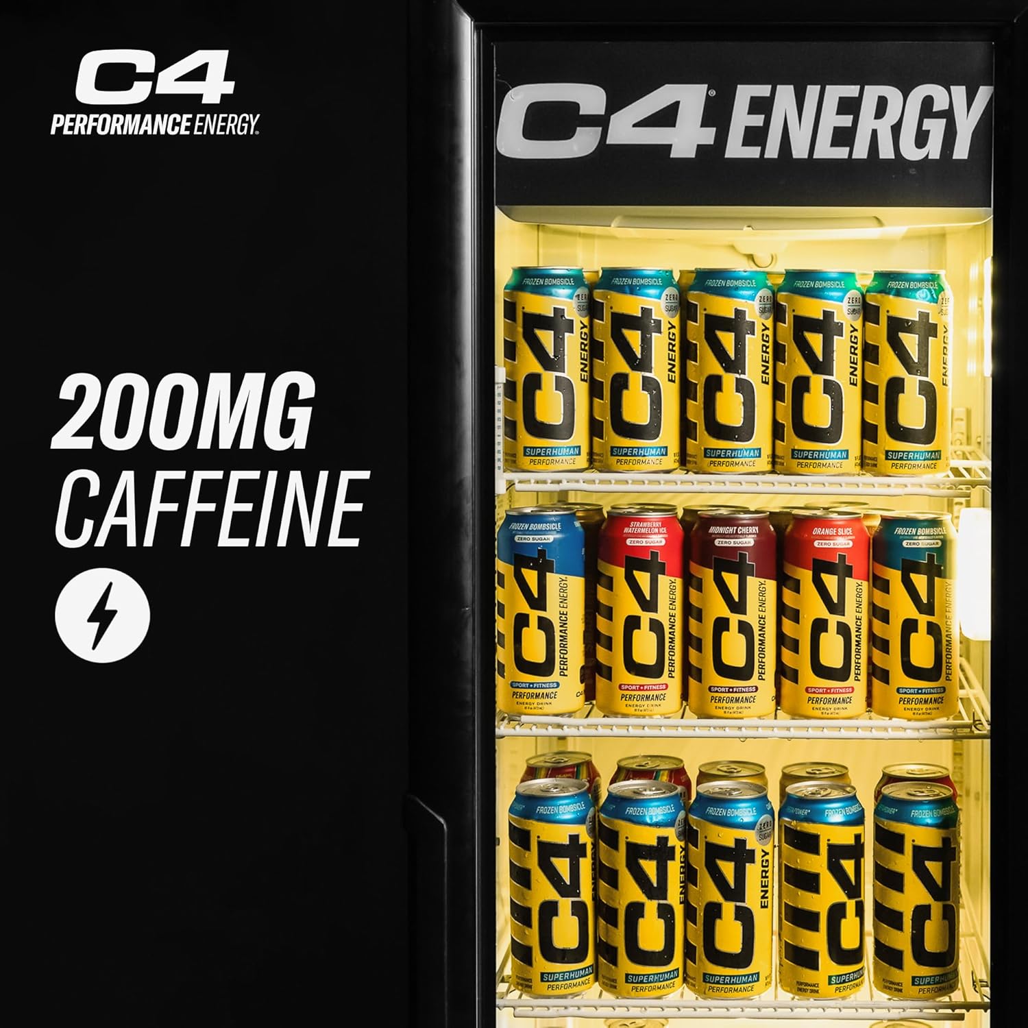 Foto 8 | C4 Energy Bebida Zero Azucar (12 Latas) Strawberry Starburst