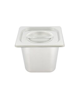 Foto 1 | Inserto Acero Inoxidable 1/6 Con Tapa 6.5 Cm Shorbull