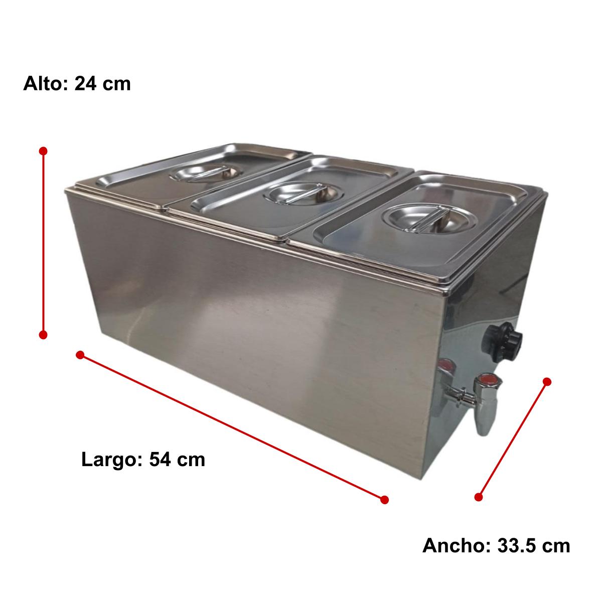 Foto 5 | Bufetera 3 Compartimentos con Tapa Eléctrico  Shorbull