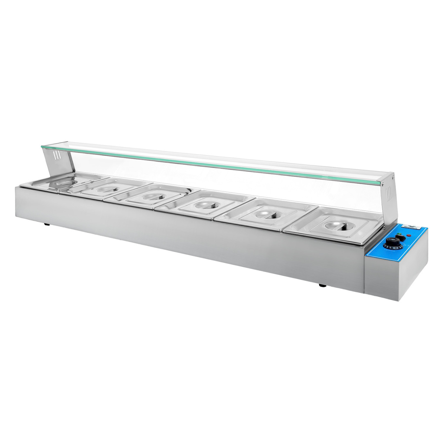 Bufetera Gutstark Home Baño María Chafer Eléctrico 6 Insertos Acero Inoxidable