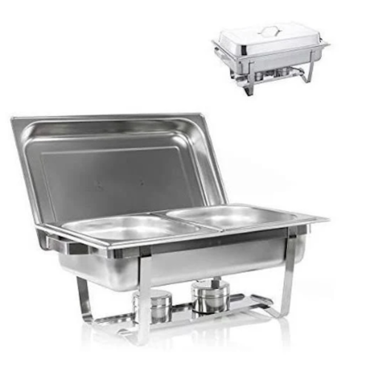 Foto 4 pulgar | Chafer Buffet Banquete Rectangular Acero Inoxidable Medio