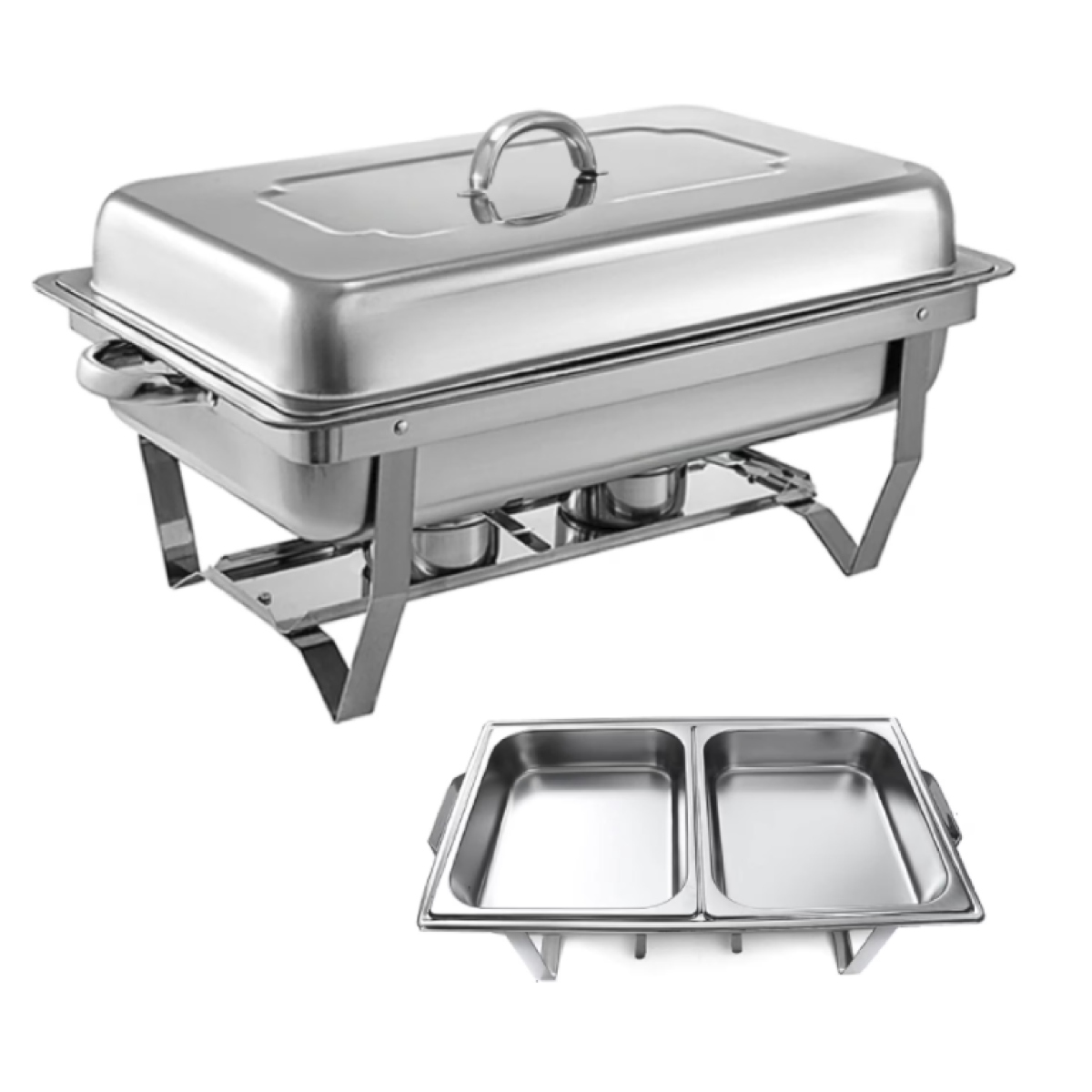 Foto 5 pulgar | Chafer Buffet Banquete Rectangular Acero Inoxidable Medio