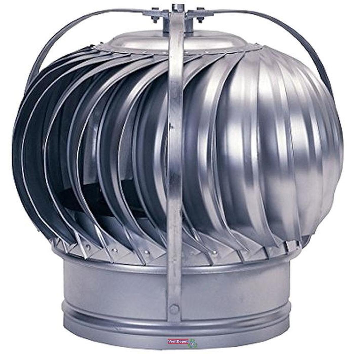 Extractores Atmosfericos Precios, Ventdepot, Mxemp-009, 14''ø Garganta, 700cfm, 1190m3/hr, Aluminio, Sin Base, Refuerz