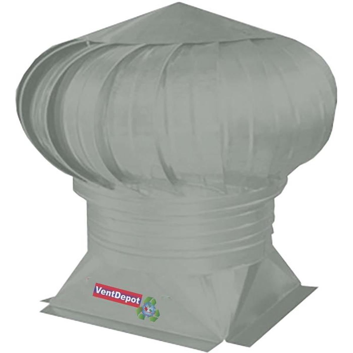 Venta De Extractor Atmosfericos, Ventdepot, Mxgvt-007, Garganta De 30''ø, 5136m3/hr, Turbina, Base Plana Estándar, Ga