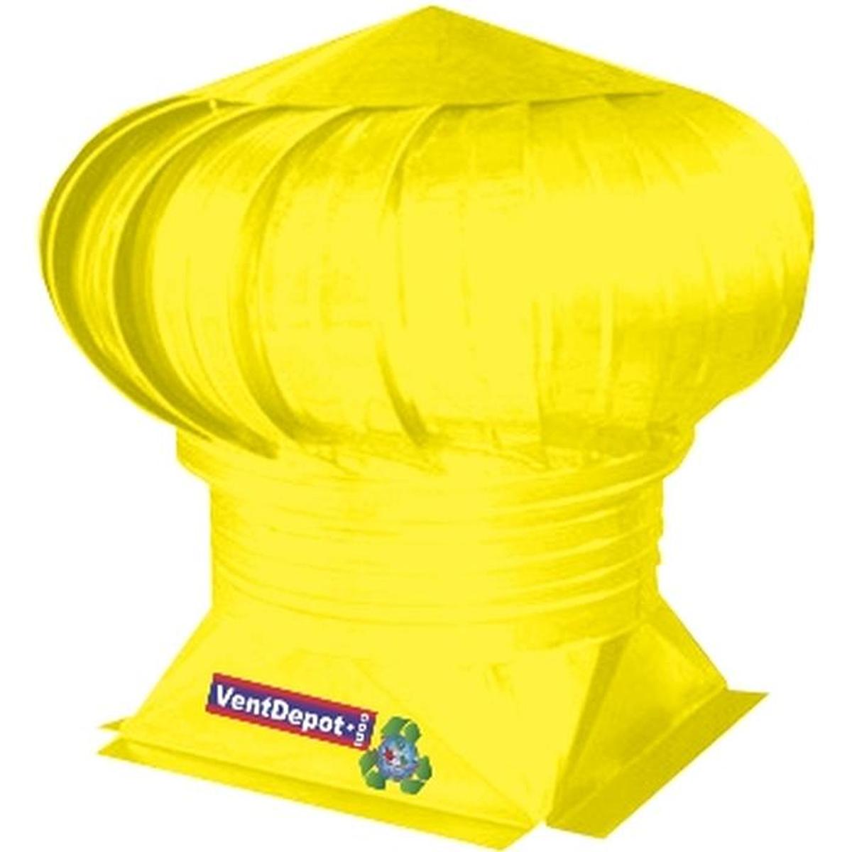 Extractor Amarillo Atmosferico, Ventdepot, Mxyll-003, Garganta De 16''ø, 2064m3/hr, Turbina, Base Plana Estándar, Gal