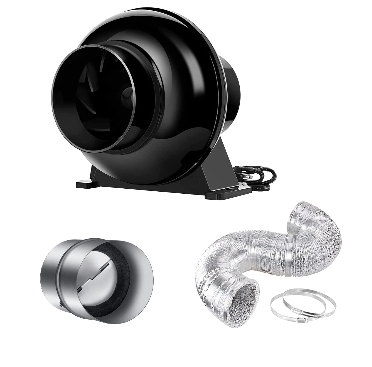 Foto 2 pulgar | Ventilador De Escape Ipower De 4 Pulgadas Y 195 Cfm Con Conductos - Venta Internacional.