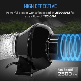 Foto 3 | Ventilador De Escape Ipower De 4 Pulgadas Y 195 Cfm Con Conductos - Venta Internacional.