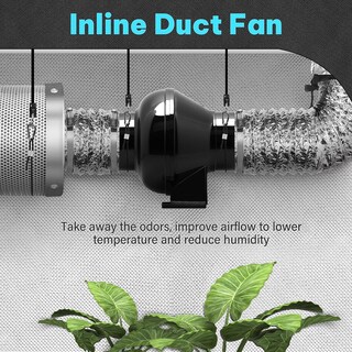 Foto 7 | Ventilador De Conducto En Línea Ipower De 4 Pulgadas Y 195 Cfm Para Cultivo Hidropónico - Venta Internacional.
