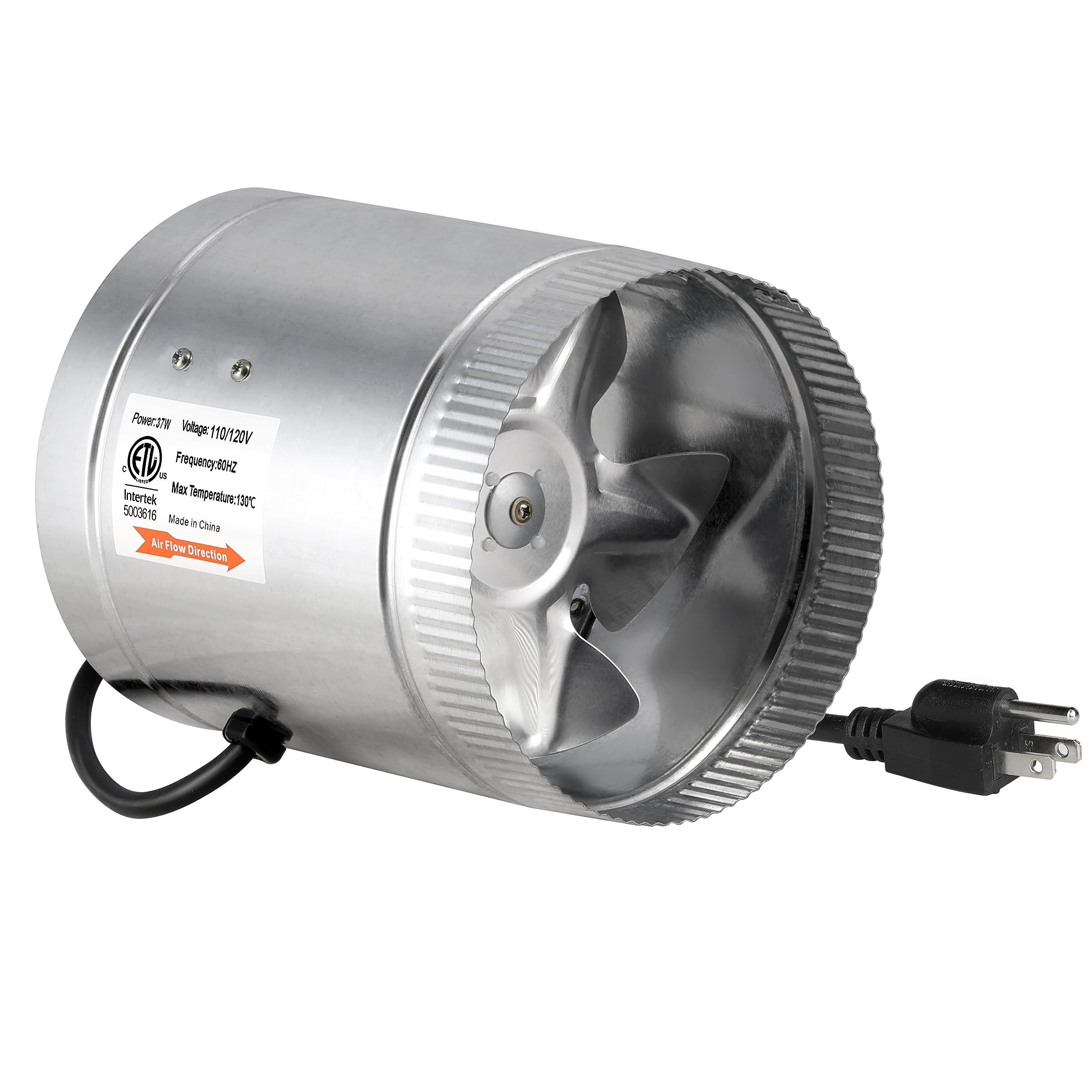 Foto 2 pulgar | Ventilador Amplificador De Conductos En Línea Ipower, 6 Pulgadas, 240 Cfm, 37 W, 110/120 - Venta Internacional.