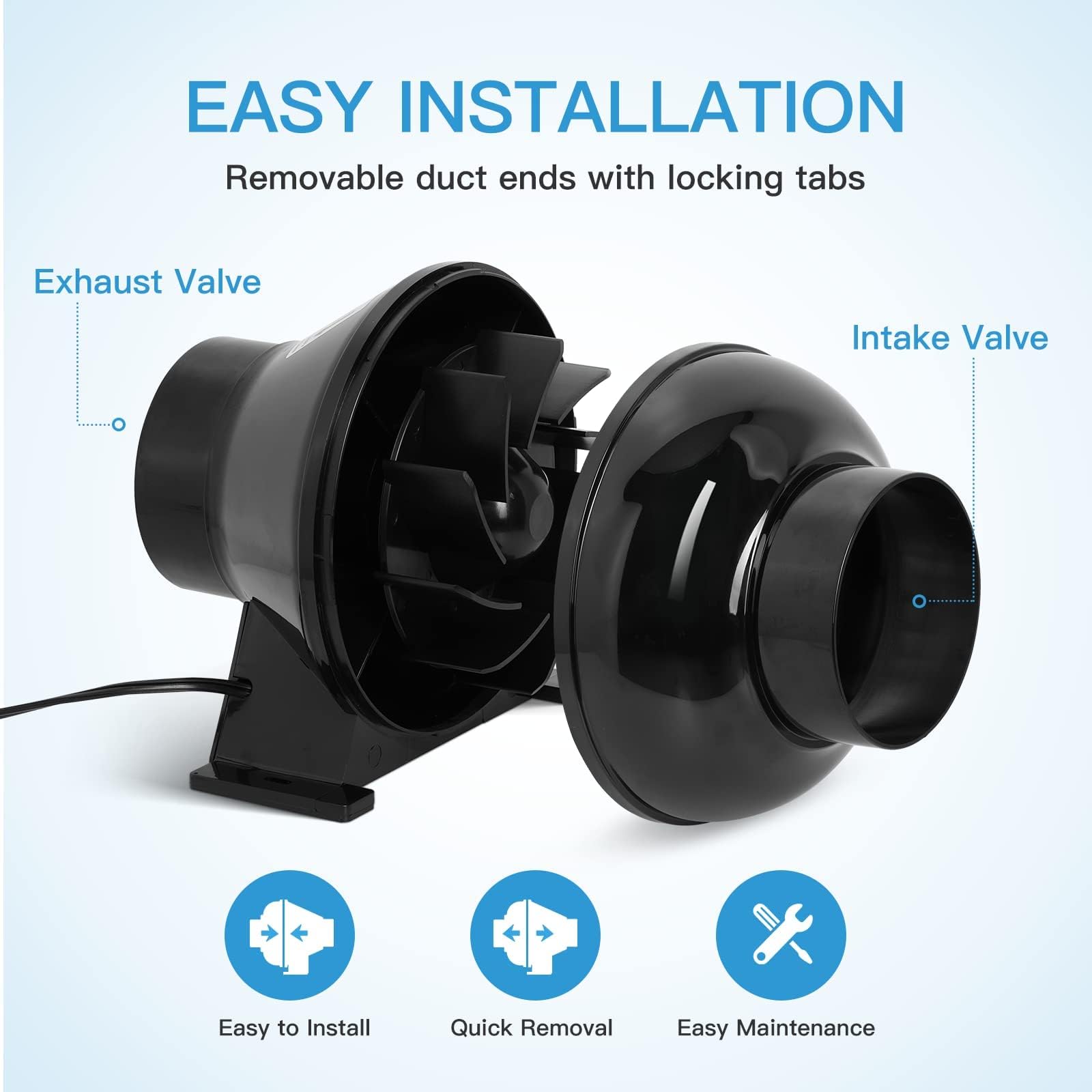 Foto 4 | Kit De Ventilación Ipower De 4 Pulgadas Y 195 Cfm Con Filtro De Carbono - Venta Internacional.