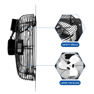 Foto 3 | Ventilador De Escape Ipower, 30 Cm, Aluminio, 1300 Rpm, 40 W, 220 V, Plateado, Paquete De 1 - Venta Internacional.