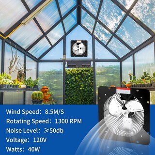 Foto 4 | Ventilador De Escape Ipower, 30 Cm, Aluminio, 1300 Rpm, 40 W, 220 V, Plateado, Paquete De 1 - Venta Internacional.