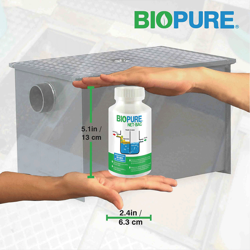 Foto 4 pulgar | Tratamiento Contra Malos Olores en Trampas de Grasa de 12 a 36 Kg Biopure 120 Capsulas