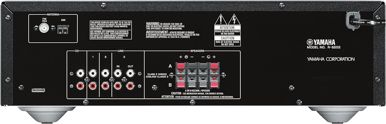 Foto 4 pulgar | Receptor Yamaha Rs202 con Bluetooth color Negro