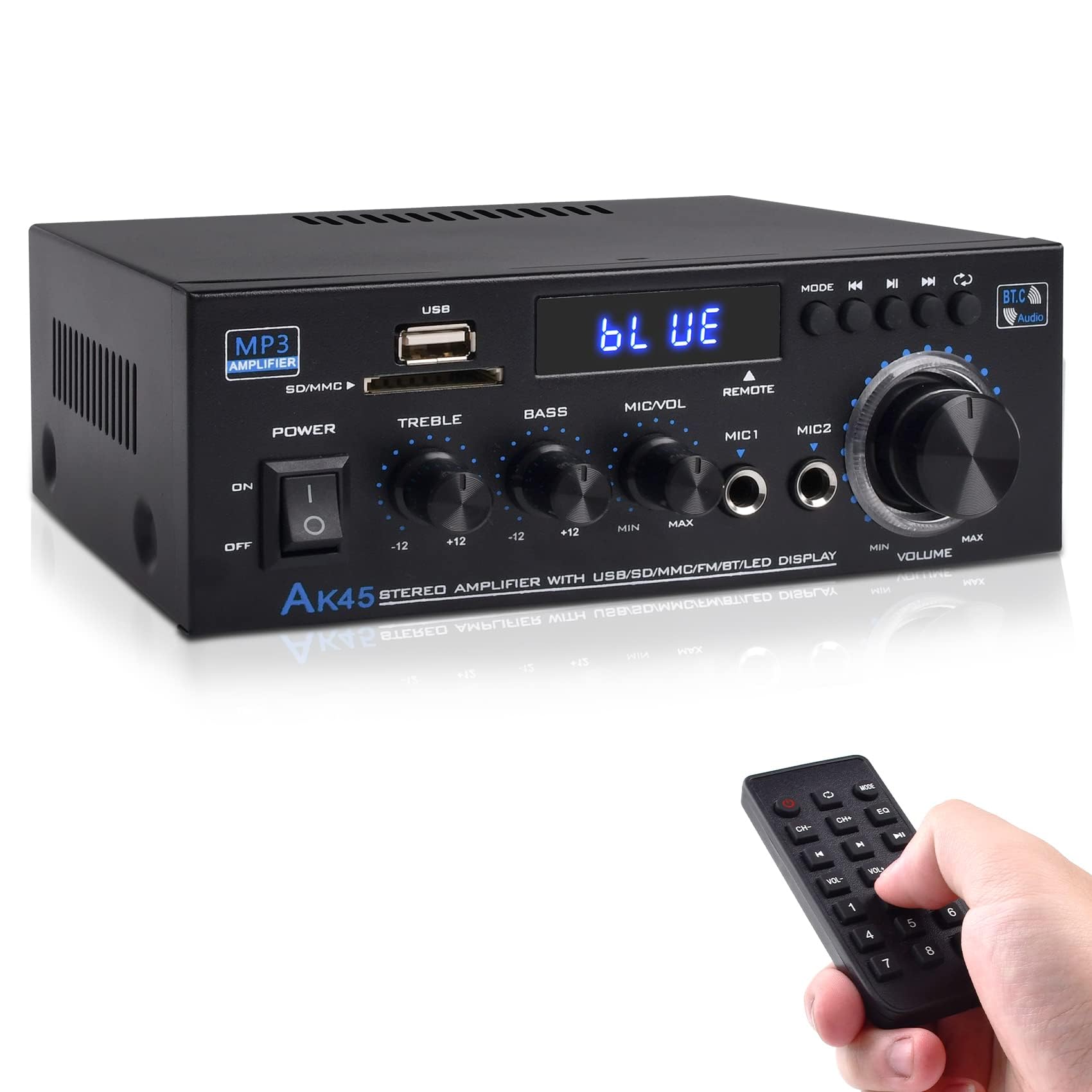 Receptor Amplificador De Audio Estéreo Daakro 300wx2 Bluetooth 5.0 - Venta Internacional.