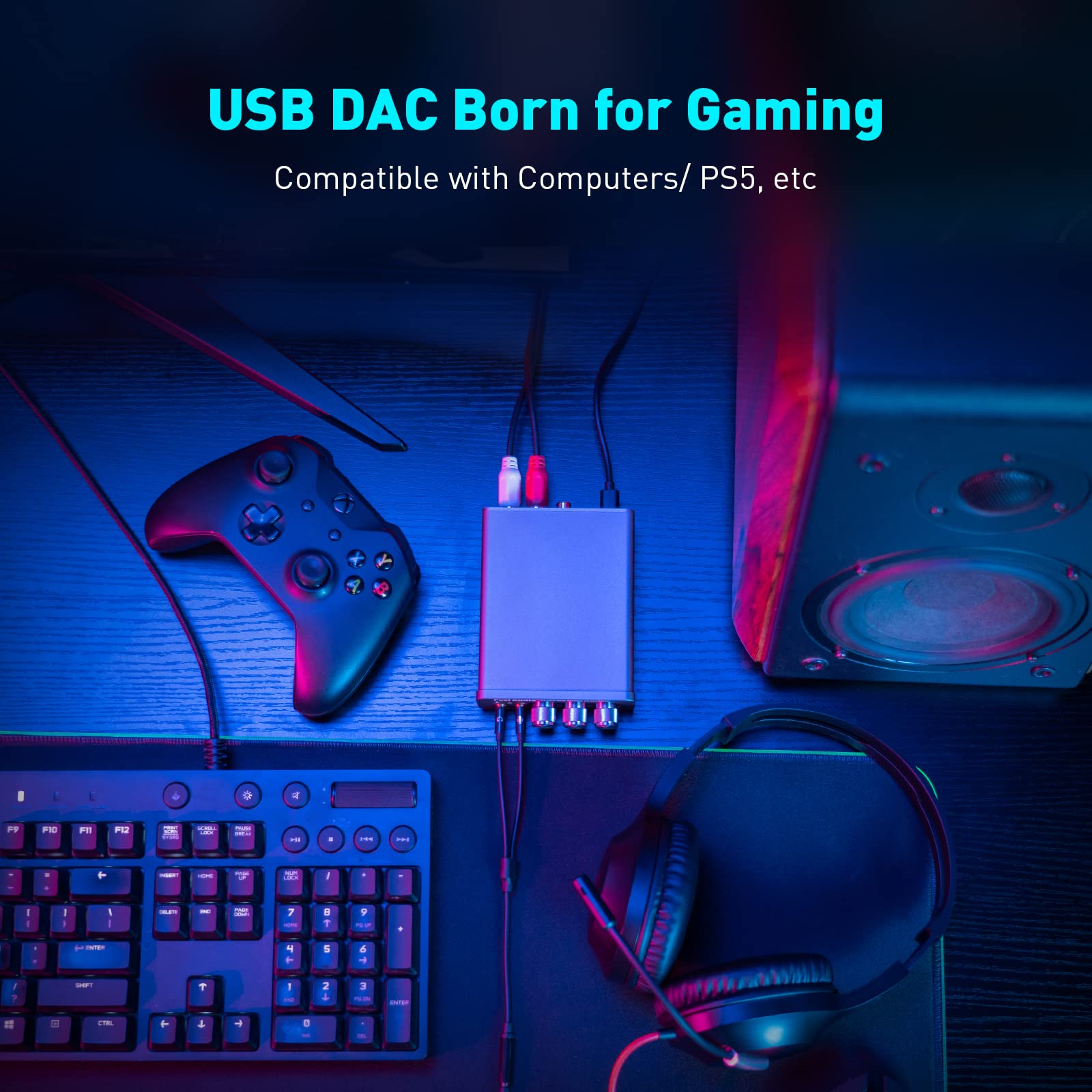 Foto 4 pulgar | Amplificador de Auriculares Dac Fosi Audio K5 Pro Gaming con Micrófono - Venta Internacional