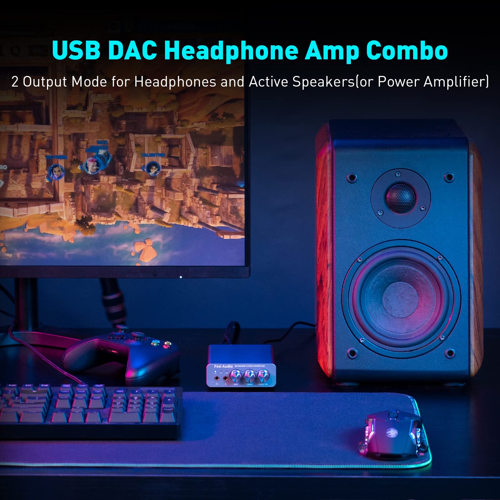 Foto 8 pulgar | Amplificador de Auriculares Dac Fosi Audio K5 Pro Gaming con Micrófono - Venta Internacional
