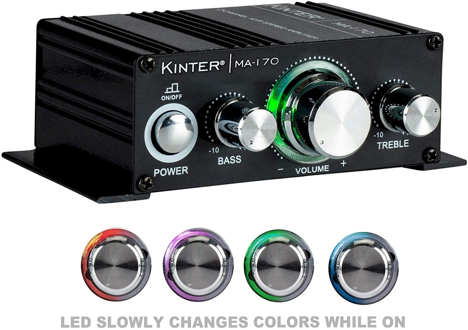 Foto 7 pulgar | Amplificador Kinter Ma170 De 12 V 2 Canales Mini Audio Digital - Venta Internacional